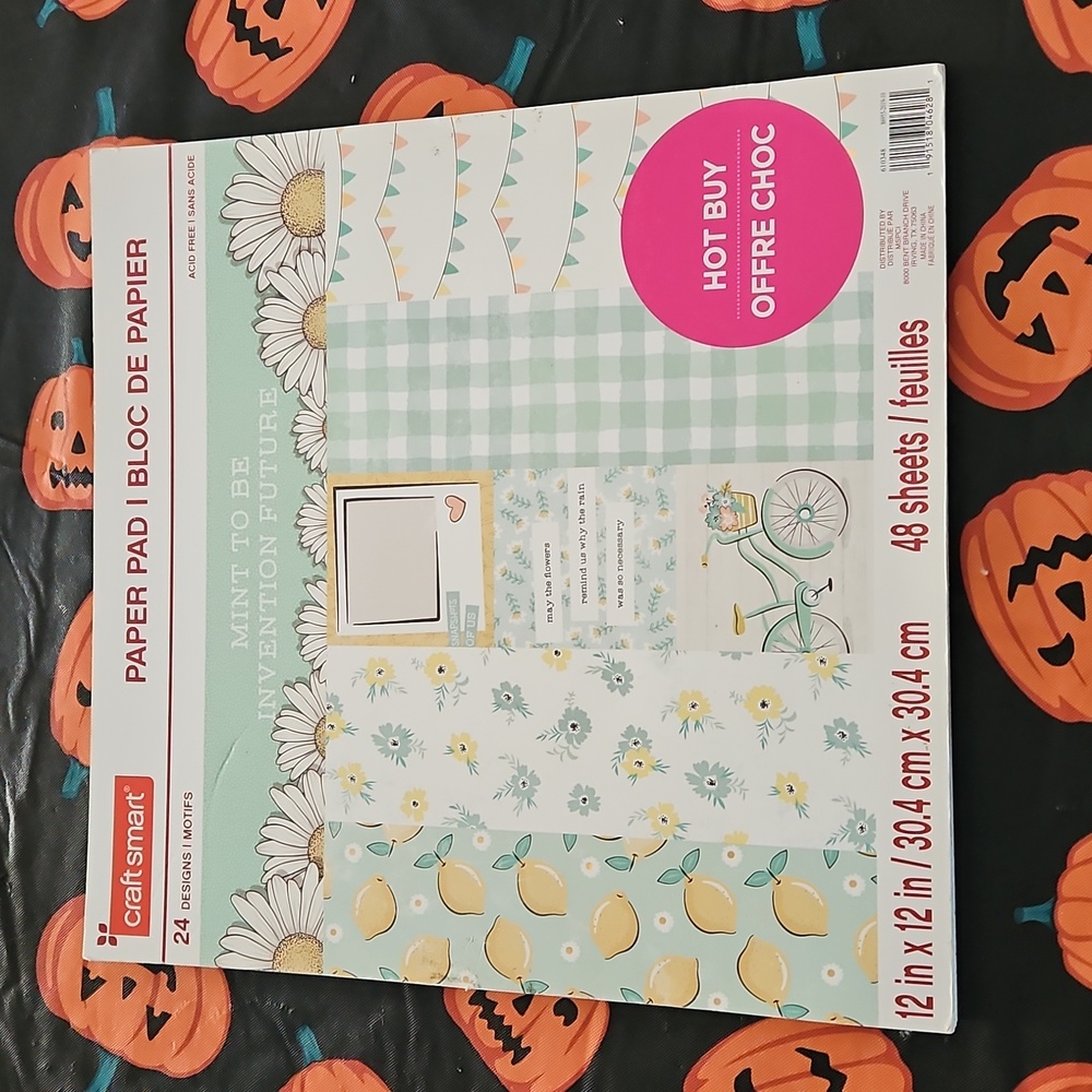 Craft Smart Mint to Be Scrapbook Paper